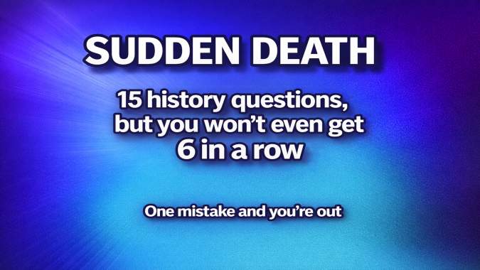 Banner for Quiz on historical events	