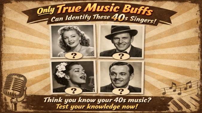 Banner for Only True Music Buffs Can Identify These 40s Singers!