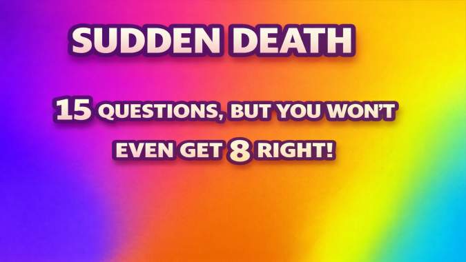 Banner for The Ultimate Sudden Death Trivia Quiz!