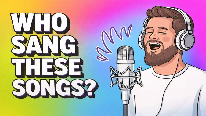 Banner for Can you guess who sang this song?