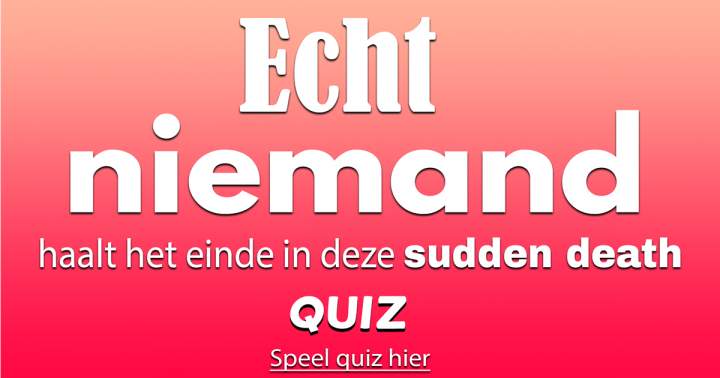 Quiz: Sudden Death