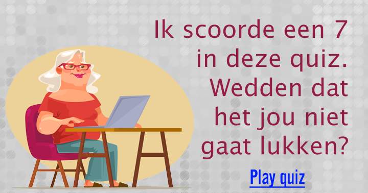 Kun jij mijn score verslaan?