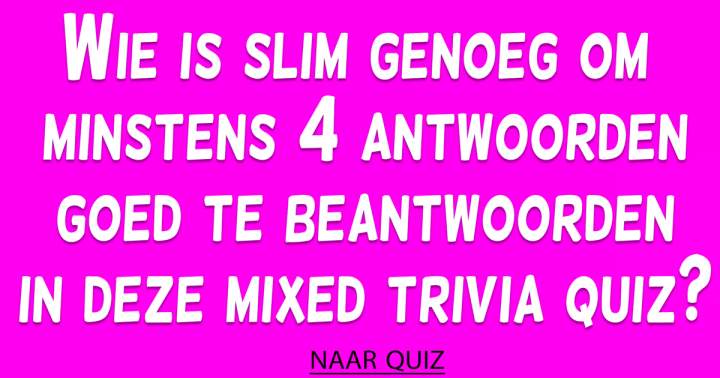 Mixed Trivia Quiz