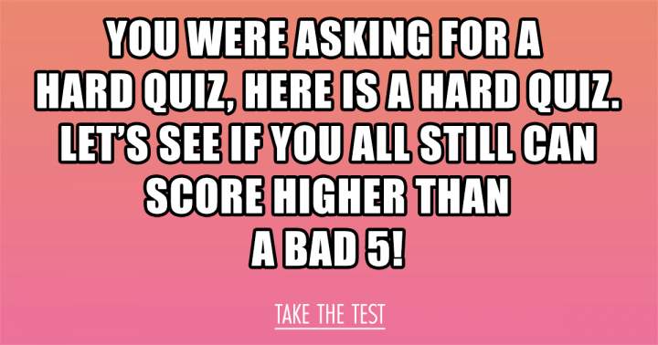 HARD Trivia Quiz