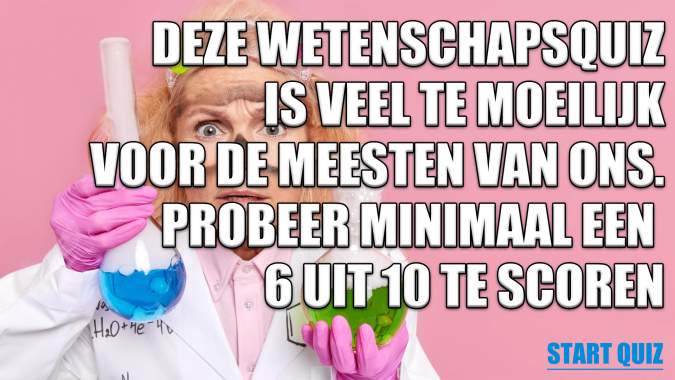 Moeilijke Wetenschapsquiz