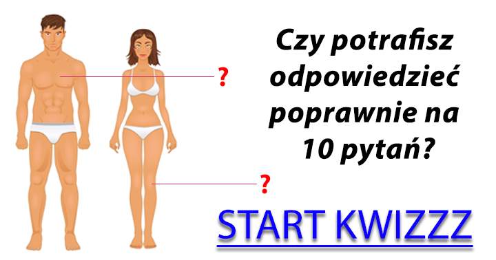 Większość ludzi nie potrafi zidentyfikować nawet 4 części ciała!