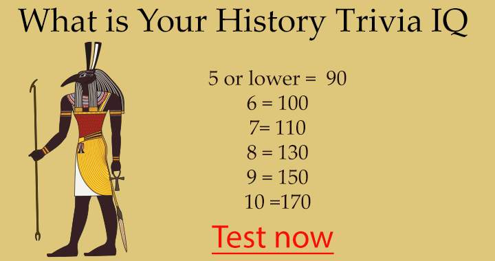 Find out what your Trivia IQ is