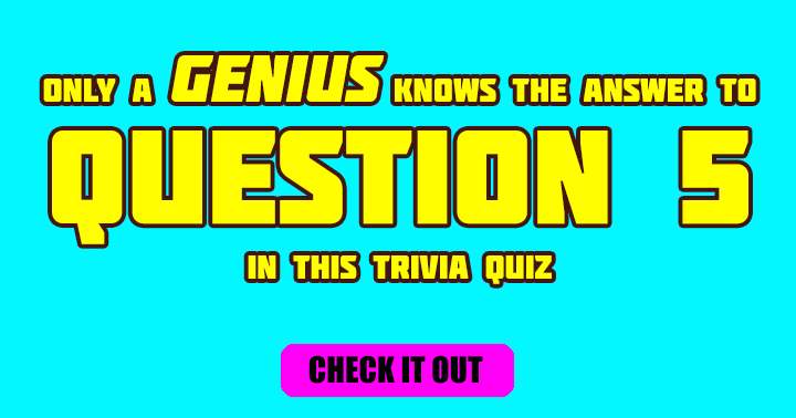 Are you a genius? 