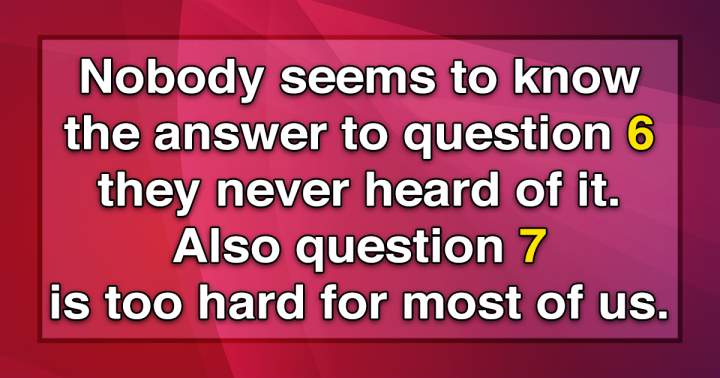 Hard Trivia Quiz