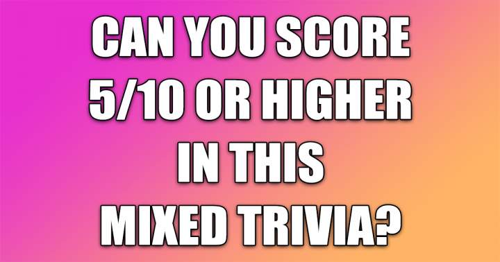 Mixed Trivia Quiz