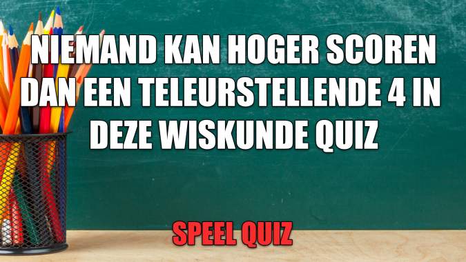 Wiskunde Quiz