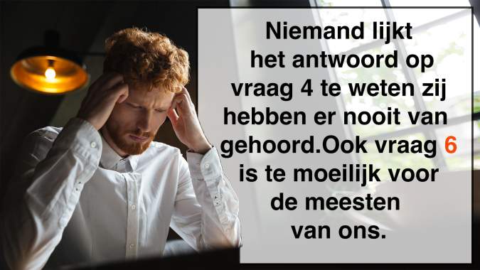 Nieuwe kennisquiz