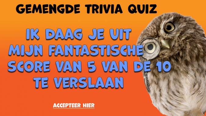 Trivia met gemengde kennis